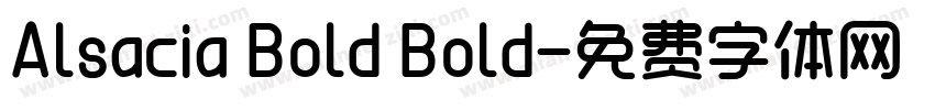 Alsacia Bold Bold字体转换